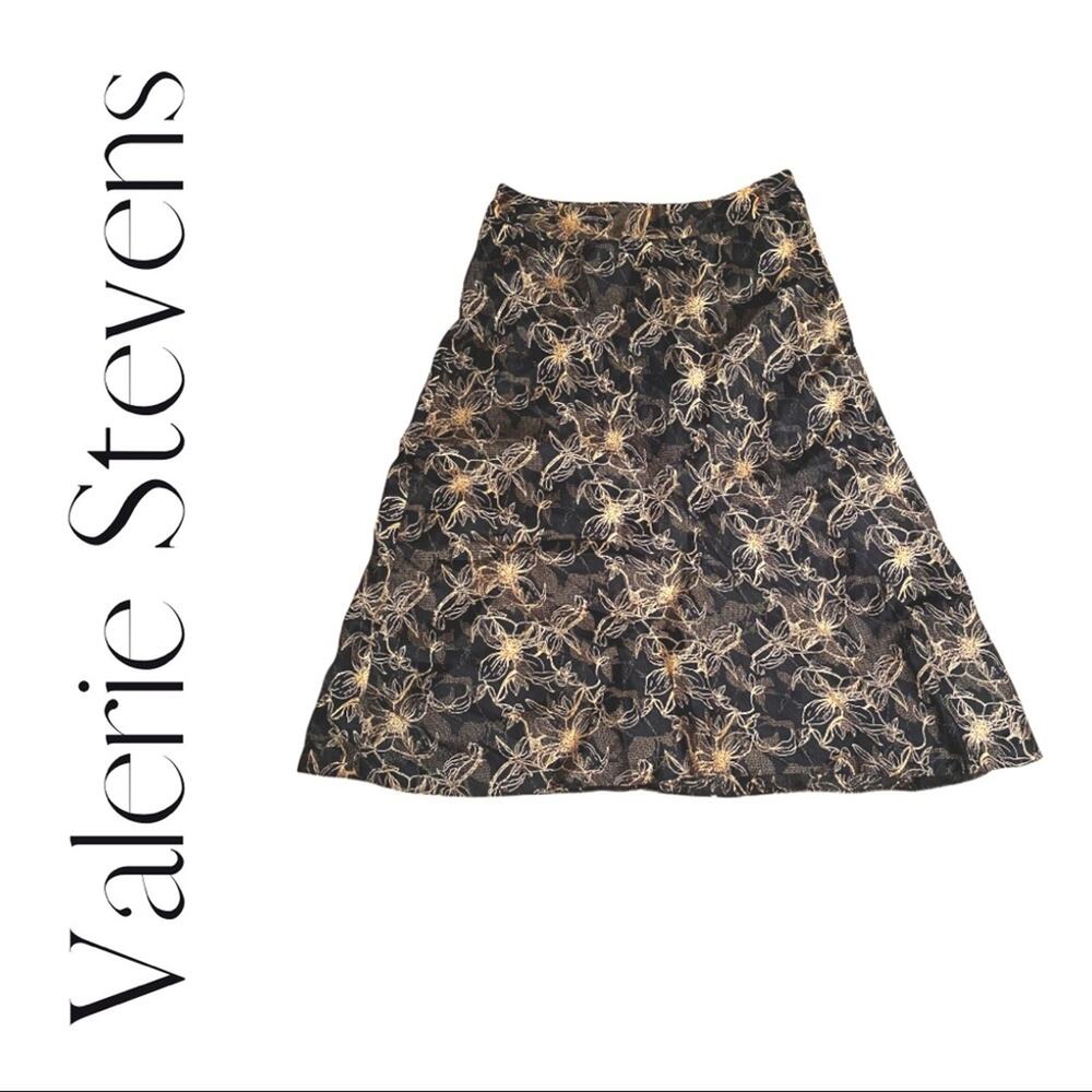 Valerie Steven’s Black & Gold Skirt